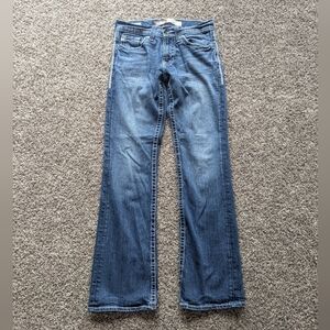 Big Star Orion Slim Boot Jeans Size 29 Regular With White Stitching